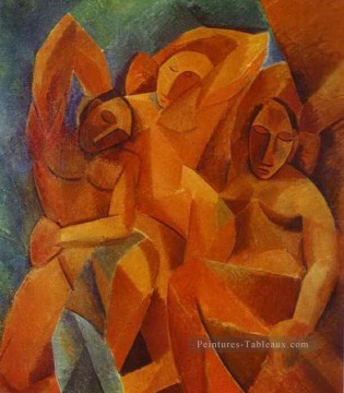  pic - Trois femmes 1908 cubiste Pablo Picasso